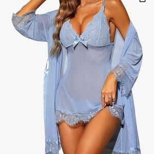 2 piece RSLove chemise and kimono robe